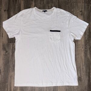 Patrick Assaraf Pima Stretch Pocket T-Shirt Size large